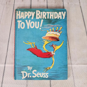 Dr Seuss Happy  Birthday to You! 1959 Publication Large Hardcover Book Club Ed